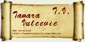 Tamara Vulčević vizit kartica